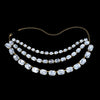 Large Rhinestone Necklace Statement Jewelry for Women Christmas Party Gifts Multi Row Crystal Collar Choker Necklace
