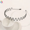 Metal Hair Band for Men Women Unisex Black Wavy Hair Head Hoop Band Sports Headband Hairband Hair Accessories Gifts - Image 10