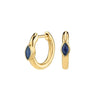 Silver Ear Needle Oval Small Zircon Hoop Earrings Colorful Zircon Gold Earrings for Women Party Jewelry - Image 27