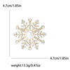 Rhinestone Snowflake Brooch Pin for Christmas and Holiday Outfits - Image 25