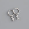 Cubic Zirconia Stainless Steel Small Hoop Earrings For Women Little Pendant Buckle Earrings Party Wedding Jewelry - Image 17