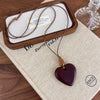 Vintage Irregular Hollow Wooden Heart Geometric Pendant Long Sweater Chain Necklace For Women Charms Jewelry - Image 7