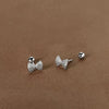 Korean Silver Needle Tragus Piercing Helix Studs Earrings for Women 2Pcs Butterfly Heart Ear Piercing Body Jewelry - Image 17