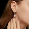 Natural Freshwater Cultured Pearl Drop Earrings for Women Silver Earrings Wedding Jewelry - Image 6