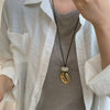 Irregular Pendant Jewelry for Women Simple Rope Chain Long Necklace Adjustable Casual Versatile Accessories Gifts - Image 3