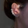 1Pc Zircon Flower Leaves Crystal Clip Earrings Simple Ear for Women Ear Cuff Earring Jewelry Birthday Gift - Image 2