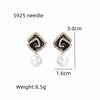 Cool Black Color Flower Drop Earrings for Women Geometry Round Heart Leaf Butterfly Crystal Party Jewelry Summer Gift - Image 18