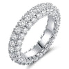 Promise Wedding Ring for Women Micro Paved Cubic Zirconia Simple Versatile Engagement Proposal Ring Party Jewelry - Image 1