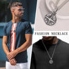 Stylish Mens Compass Necklace,Rock Punk Stainless Steel Compass Pendants Male Collar Jewelry - Image 2
