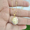 Virgin Mary Pendant Charm Necklace Women Cross Scared Heart Jesus Choker Seed Beads Stainless Steel Chain Gold Color Mom - Image 30
