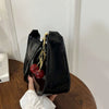 Women's PU Leather Handbag Versatile Color Cherry Pendant Shoulder Bag Casual Commuting Bag Underarm Bag - Image 6