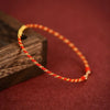 Tibetan Gold Silk Plating Woven Diamond Knot Hand Rope The Year of Birth Little Red Rope Bracelet Women's No Falling - Image 2