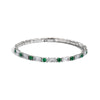 Emerald Cubic Zirconia CZ Tennis Bracelets for Women Gold Plated Charm Green Female Bangles Wedding Jewelry Gift - Image 26