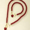 2 Pcs Immitation Pearl Necklace Bracelet Jewelry Set Elegant Pearl Color Pendant Color Beads Collar For Girl - Image 2