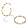 Minimalist Stainless Steel Hoop Nose Ring and Cartilage Earring 18G in Gold Silver and Black - Image 6