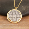 Round Cross Pendant Necklace For Women Men Christian Bible Runes Copper Jewelry Accessories Daily Party Gifts - Image 7