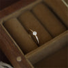 Silver Plated Gold Shining Zircon Ring for Women Temperament Wedding Jewelry - Image 2
