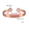 European and American C-Shaped Open Magnet Bracelet, Retro Strong Magnetic Suction Smooth Surface Antique Copper Bracelet - Image 4