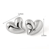 Simple Chunky Golden Stainless Steel Hoop Earrings Cubic Glossy Round Ears Clips Jewelry for Wedding Party Gifts - Image 8