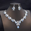 Colorful Waterdrop Necklace and Earring Set with Multiple Stone Colors - Image 12