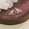 A Girl 1Pcs Stars Five-Pointed Star Zircon Earring Flowers Inlaid No Ear Hole Ear Clip on Earring for Girl Women Gift - Image 3