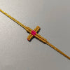 Hand-Woven Macrame Cross Bracelet Adjustable Bohemian Style Jewelry for Women Girls - Image 4