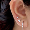 1PC 20G Dainty Tiny CZ Flower Studs Earrings for Women Flat Back Cartilage Earrings Tragus Conch EarLobe Piercing Jewelry - Image 2