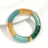 Chunky Acrylic Bead Stretch Bracelet in Multicolor Designs - Image 15