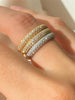 Silver Simplicity Zircon Stackable Plain Ring For Women Daily Life Party Anniversary Jewelry - Image 3