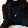 Minimalist Long Teardrop Charm Pendant Necklace for Women Autumn Winter Sweater Chain Y2K Accessory Jewelry Gift - Image 5