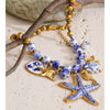 Ocean Series Ceramic Beads Chain Fish Starfish Drop Charm Statement Necklace Exclusive Style Handmade Collar Jewelry - Image 4