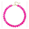 Colorful Resin Bead Necklace with Chunky Cylindrical Beads - Image 3