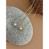 Korean Chic Stainless Steel Shiny Cubic Zirconia Cast Delicate Necklace Pendant for Women Daily Basic Jewelry - Image 3