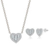 Quality Jewelry Sets for Women Heart Zirconia Necklace Earrings Bride Wedding Female Set Accessories - Image 7