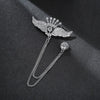Crown Chain Brooch Vintage Tassel Crystal Brooch Temperament Rhinestone Lapel For Women Dress Mens Shirt Suit Set Collar Jewelry - Image 26