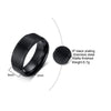 Charm Jewelry Ring for Men Women Stainless Steel Black Rings Wedding Engagement Matte Male Accessory - Image 6