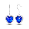 Silver Color Earrings Blue Zircon Stars Moon Irregularity Earrings For Woman Birthday Jewelry Gifts - Image 10