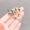 Rinhoo Cute Full Rhinestone Deer Brooches For Women Year Decorative Imitation Pearl Animal Elk Lapel Pins Christmas Jewelry - Image 5