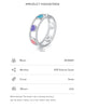 MODIAN 925 Sterling Silver Rainbow Colorful Hearts To Hearts Enamel Finger Ring For Women Fine Jewelry Valentine’s Day Gifts