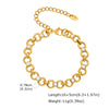 Cubic Zirconia Chain Tennis Bracelet Women, Gold Plated CZ Link, Elegant Sparkling Stackable Statement Wrist Jewelry Gift - Image 19