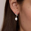 Water Drop Imitation Pearl Drop Stud Earrings For Women Girls White Crystal Zircon Earring Wedding Festival Jewelry Gift - Image 4
