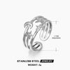 Stainless Steel Y2K Celestial Star Open Rings for Women Men Unique Design Gold Silver Color Adjustable Ring Jewelry - Image 22