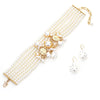 Statement Vintage Pearls Chocker Necklace&Earrings for Women Wedding Party Jewelry - Image 7