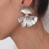 Geometric Gold Color Ginkgo Biloba Leaf Shape Drop Earring Creative Personality Simple Punk Woman Dangle Earring Jewelry - Image 27
