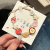 Lovely Apples Charm Bracelet for Girls with Brown Cord Fun and Stylish Accessory for Women Ladies Jewelry - Image 6
