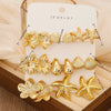 16Pcs Starfish Shell Stud Earrings Ccb Earring Set Women's Summer Beach Party Jewelry Gifts - Image 5