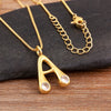 Shiny A-Z Letters Inlaid Rhinestones Pendant Necklace For Female Male Initial Name Clavicle Chain Accessories - Image 5