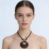 Long Chain Geometric Pendant Wooden Necklaces Pendants Sweater Necklaces Handmade Jewelry Gifts For Women - Image 10