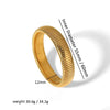 304L Stainless Steel Elastic Bracelet Women Gold Plated Charm Punk Wide Chunky Metal Spiral Bangle - Image 8