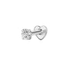 Silver Zircon Stud Earrings 1PC Eight pointed star Women Gold/Silver Heart Flat back piercing Jewelry Gift - Image 43